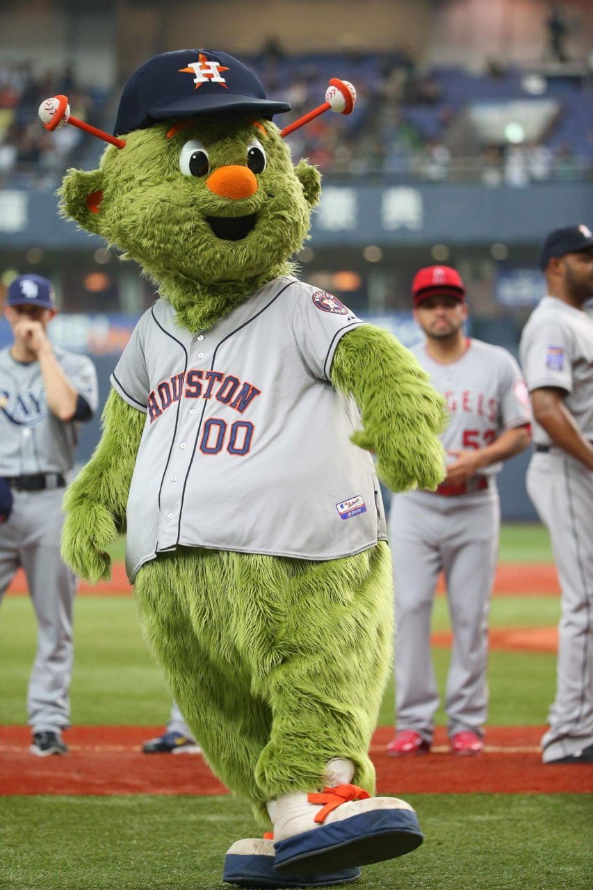 ORBIT, the official Mascot of the MLB's Houston Astros