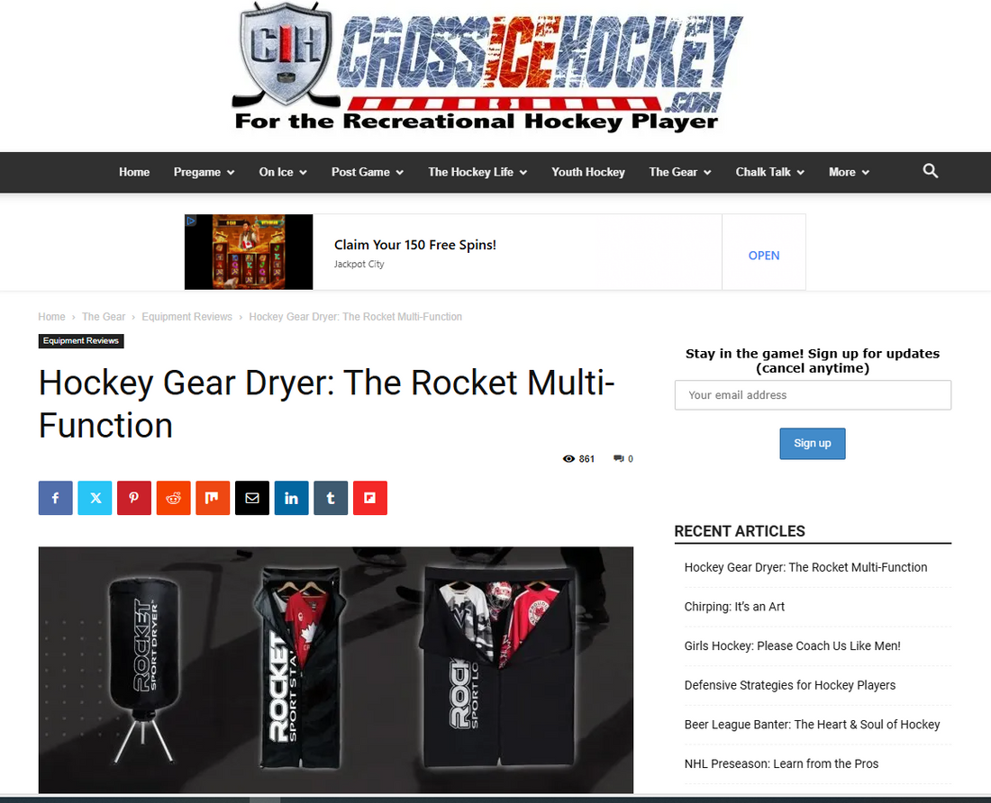ROCKET SPORT featured in CROSS ICE HOCKEY.