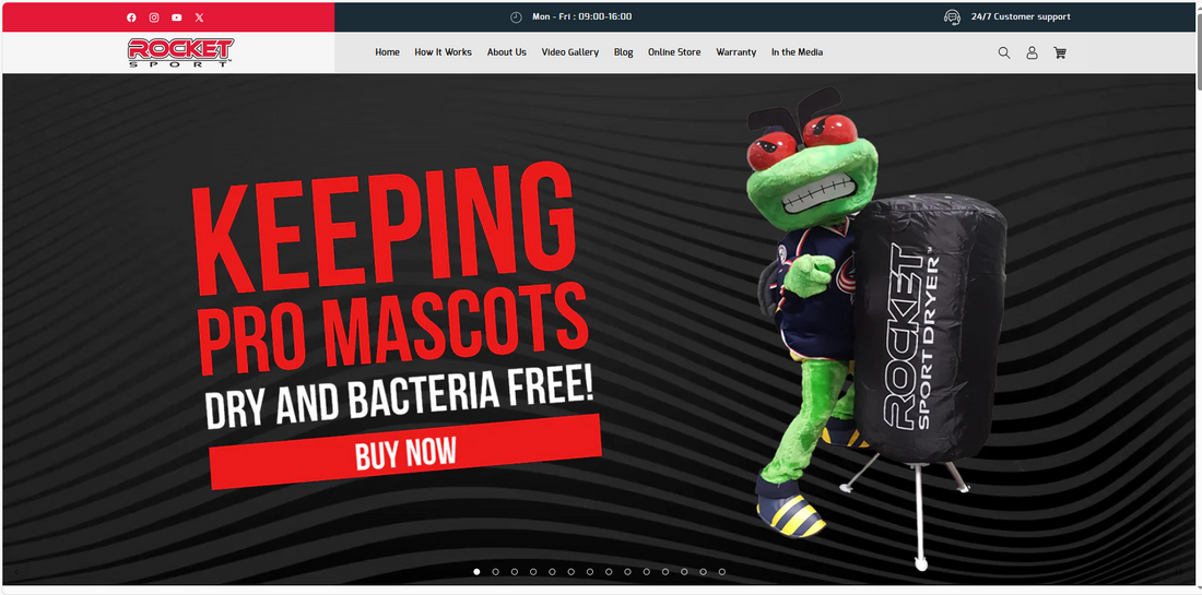 Stinger , the official Mascot of the NHL's Columbus Blue Jackets