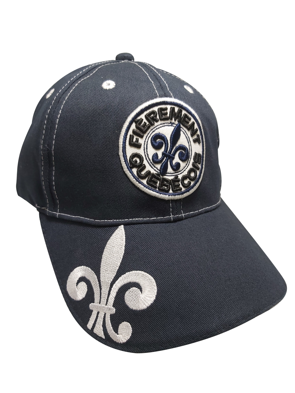 Fièrement Québécois Navy Blue Cap