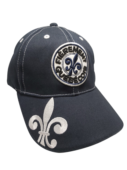 Fièrement Québécois Navy Blue Cap