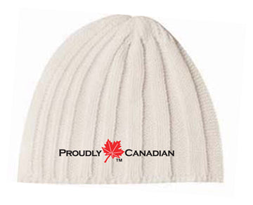 Proudly Canadian Rib Beige Toque