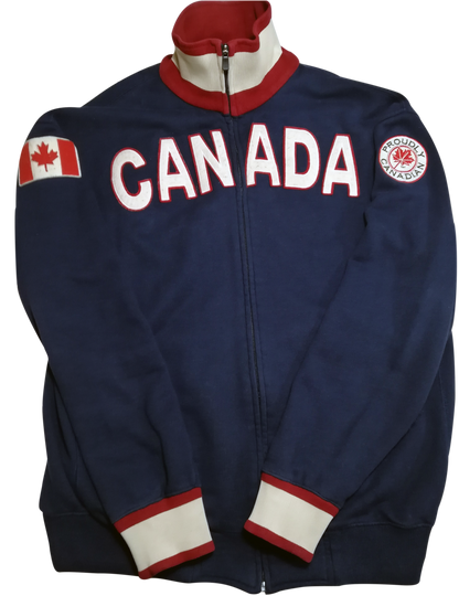 Proudly Canadian Blue Fleece Jacket