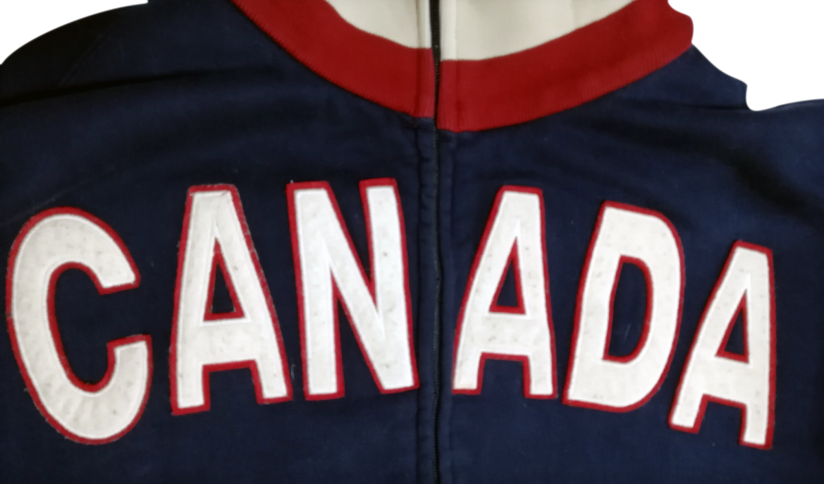 Proudly Canadian Blue Fleece Jacket