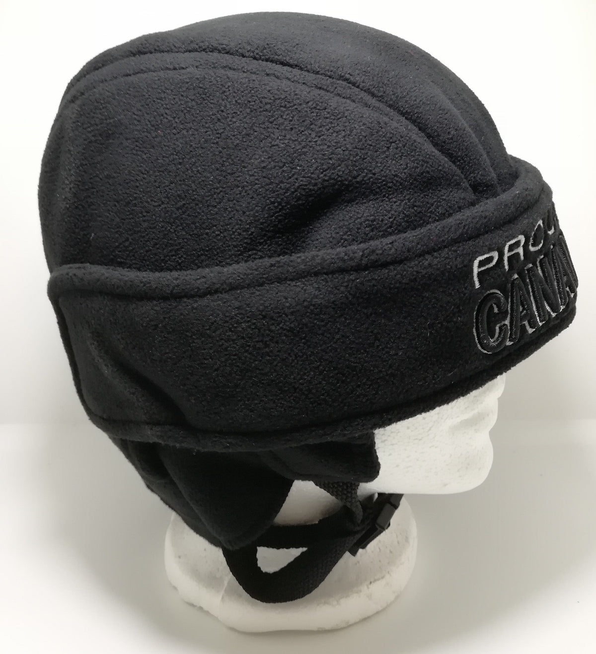 Proudly Canadian Black Fleece Hockey Helmet