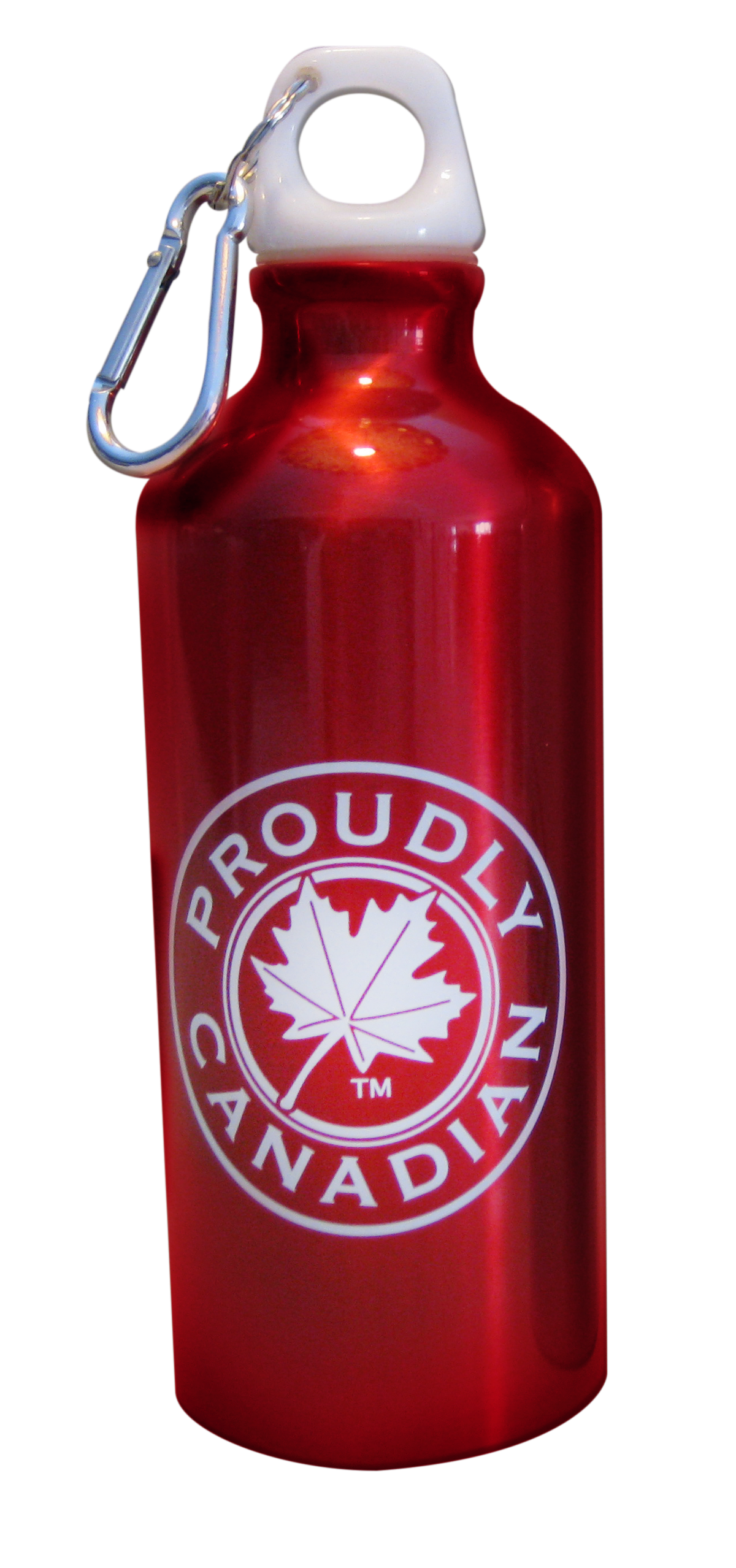 Proudly Canadian Red Aluminum Water Bottle